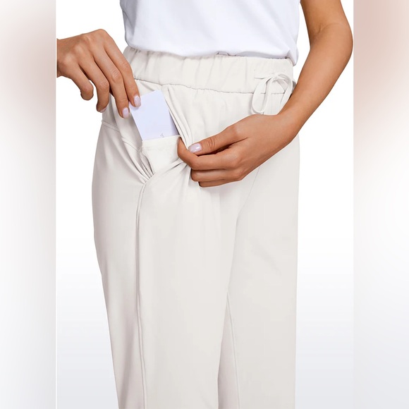 Stretch Drawstring 7/8 Pants with Pockets 27'' - Picture 3 of 5